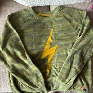 Green aviator nation sweater